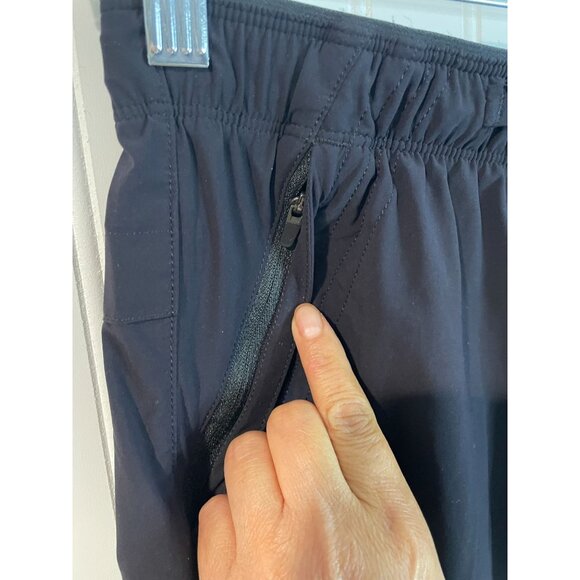 Paskho Black Elastic Waist Tie Pants L Polyester & Elastane Womens Casual Wear - Picture 7 of 16